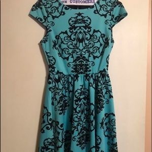 B. Darlin Black and Teal dress